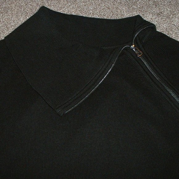 Calvin Klein Black Sweater Dress Cowl Neck - Picture 3 of 4